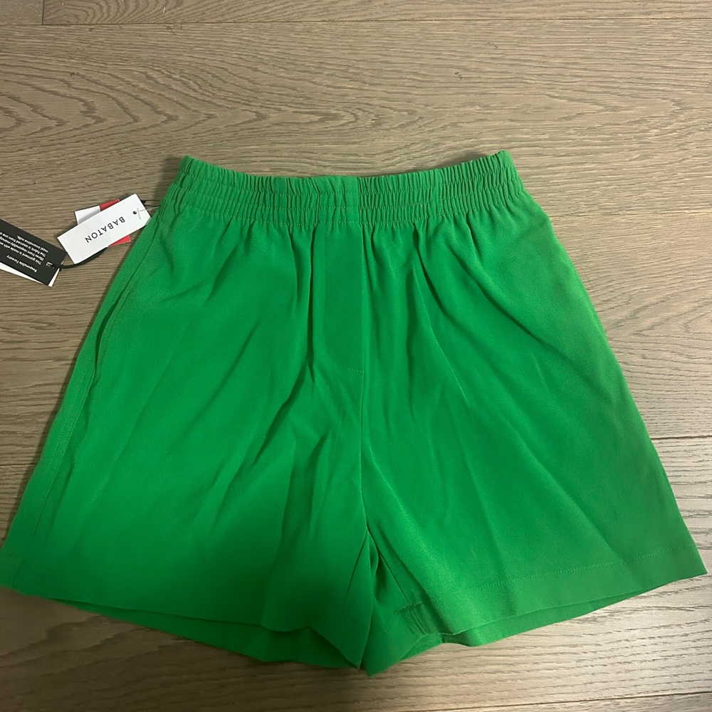 Babaton green shorts